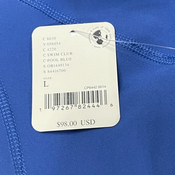 FREE PEOPLE Movement Back It Up Onesie in Pool Blue Stretchy. Size Large. NWT. - Picture 11 of 12